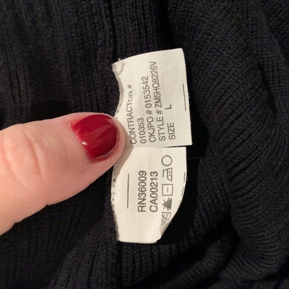 Calvin Klein Jeans Men's Sweater in Black Large - Picture 6 of 6